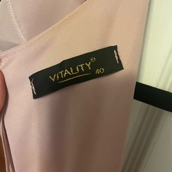 Gorgeous Dusty Pink Chiffon Long Dress - Picture 5 of 7